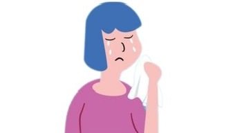 To Wipe away rainy water or tears from your face