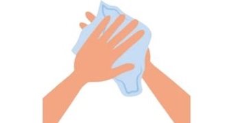 To clean your wet palm