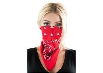 As a mask to cover mouth and nose