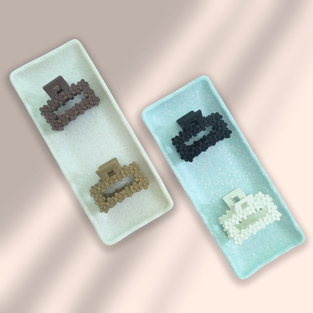 Floral blossom Rectangle matte Clutcher