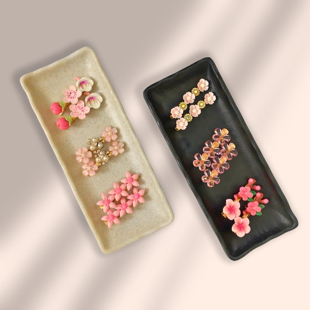 Flower Designs Korean Hair Clip Set