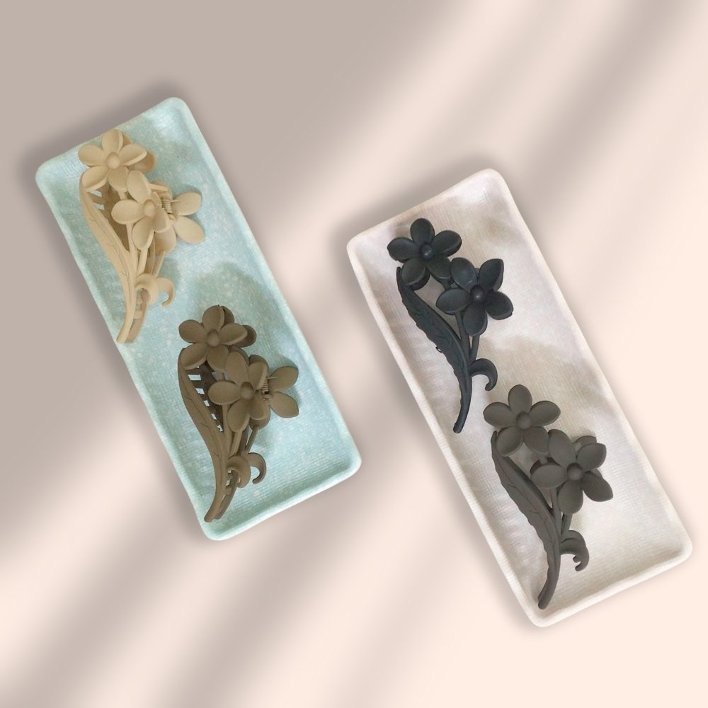 Four Flowers Big Hair Claw