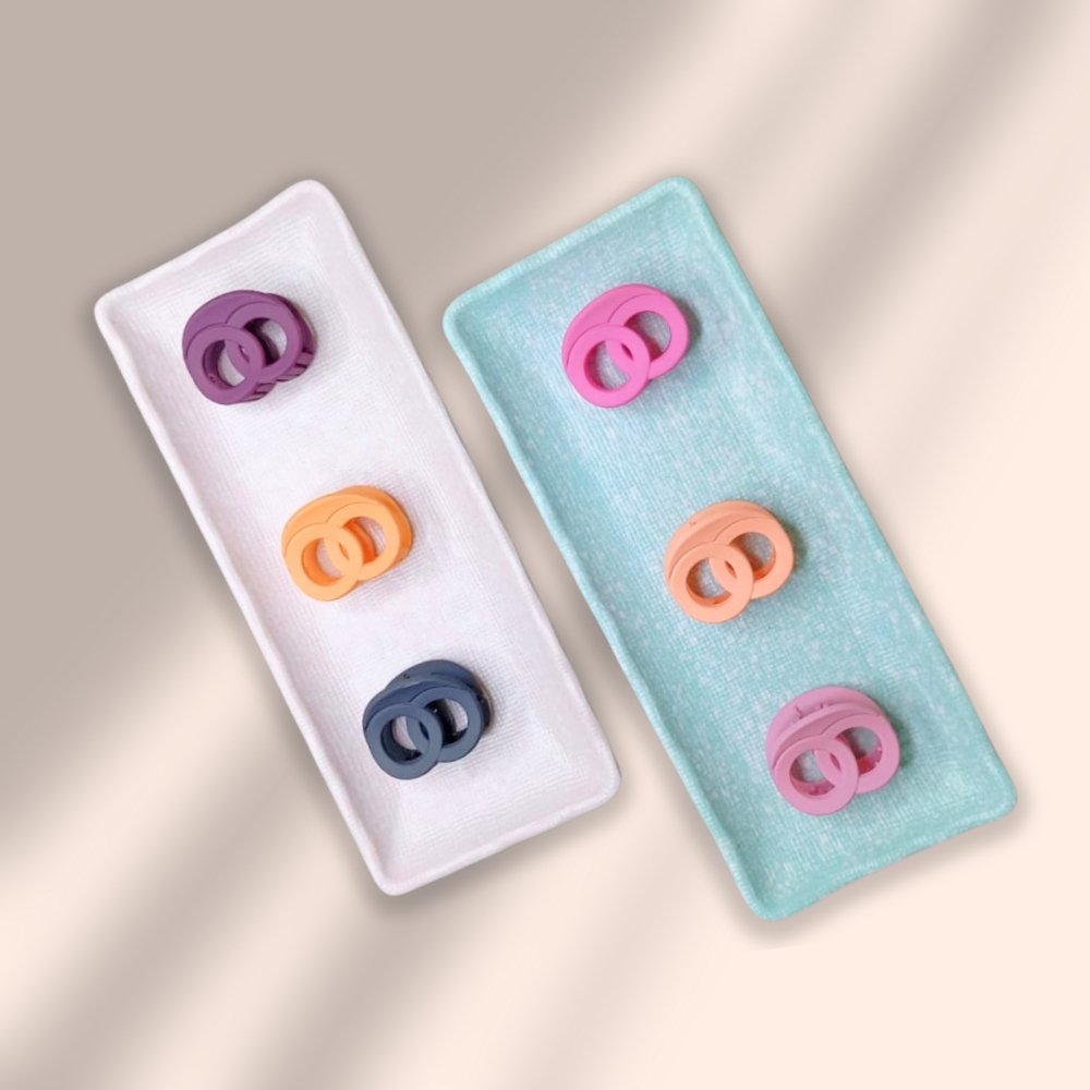 Double Ring Korean Hair Clips – Medium