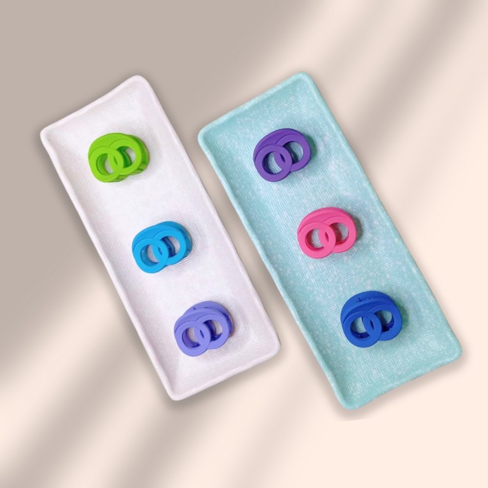Double Ring Korean Hair Clips – Medium