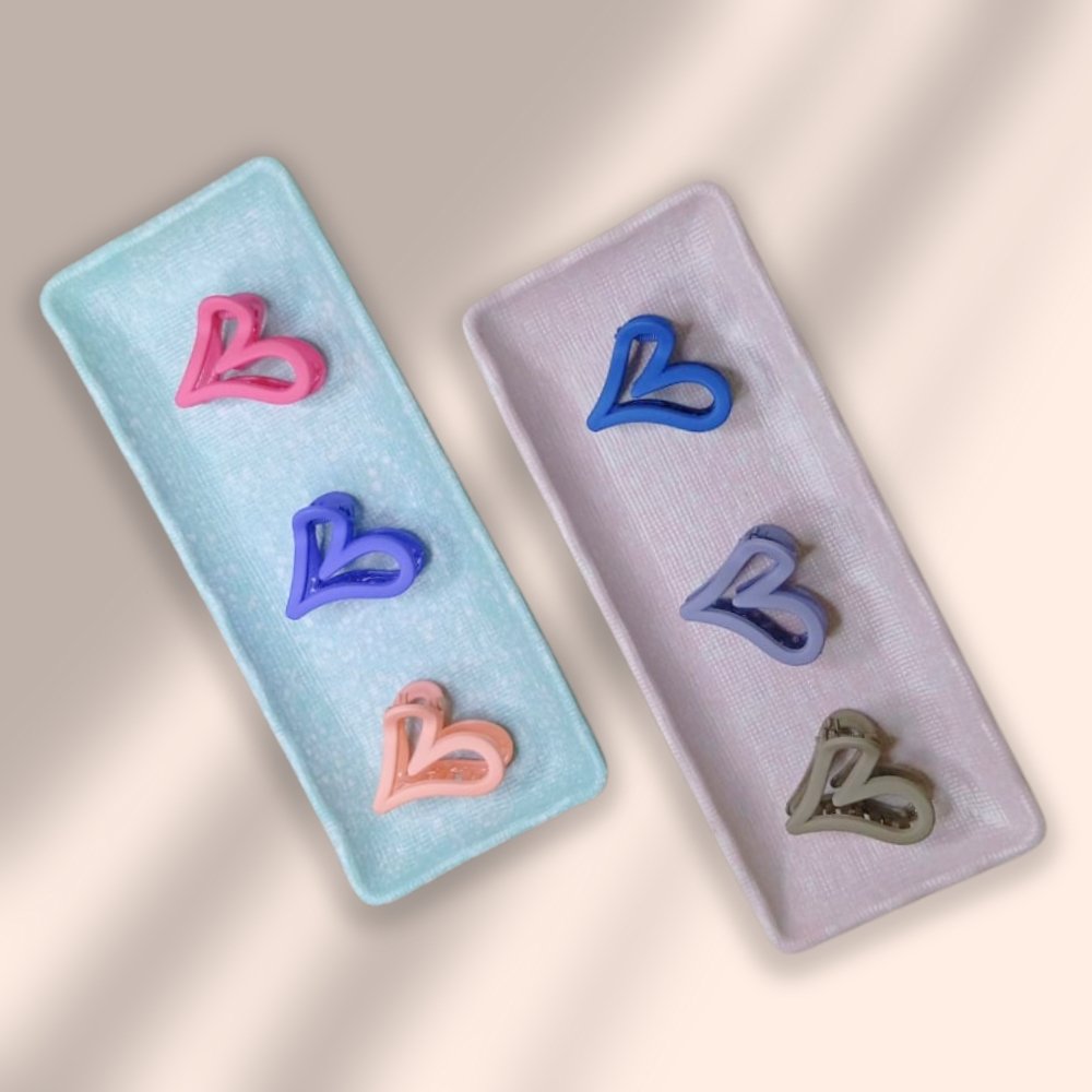 Heart Hair Claw Barrette – Medium