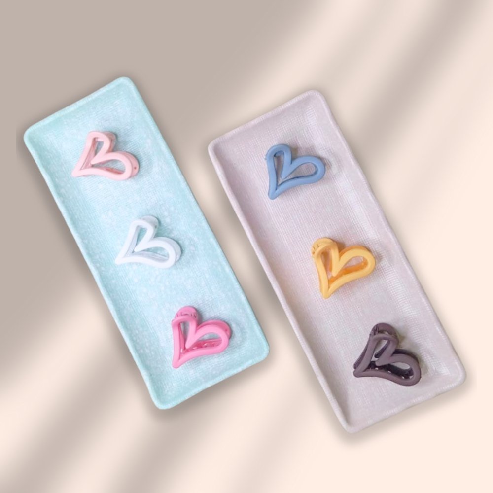 Heart Hair Claw Barrette – Medium