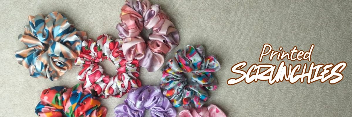 Printed Scrunchies Printed Scrunchies