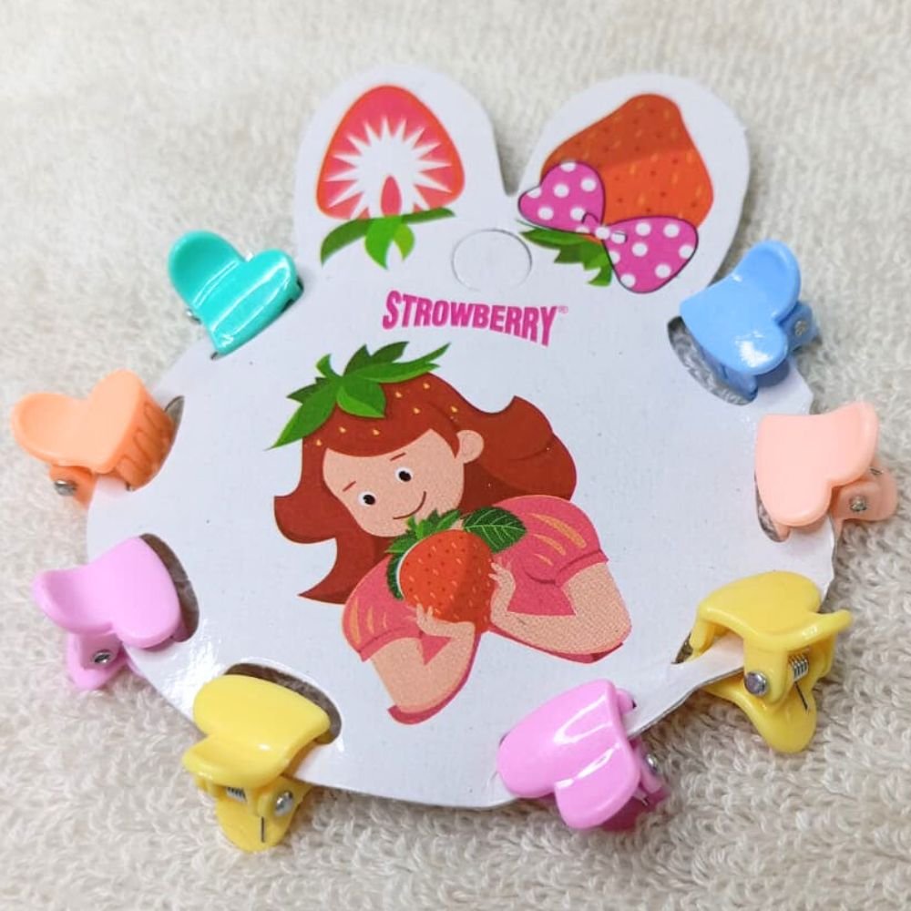 Mini Heart Hair Clips for Kids